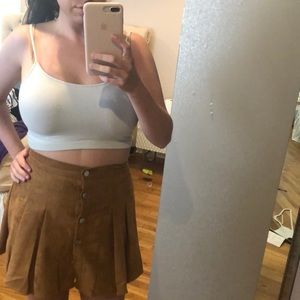 Button up light brown skirt!